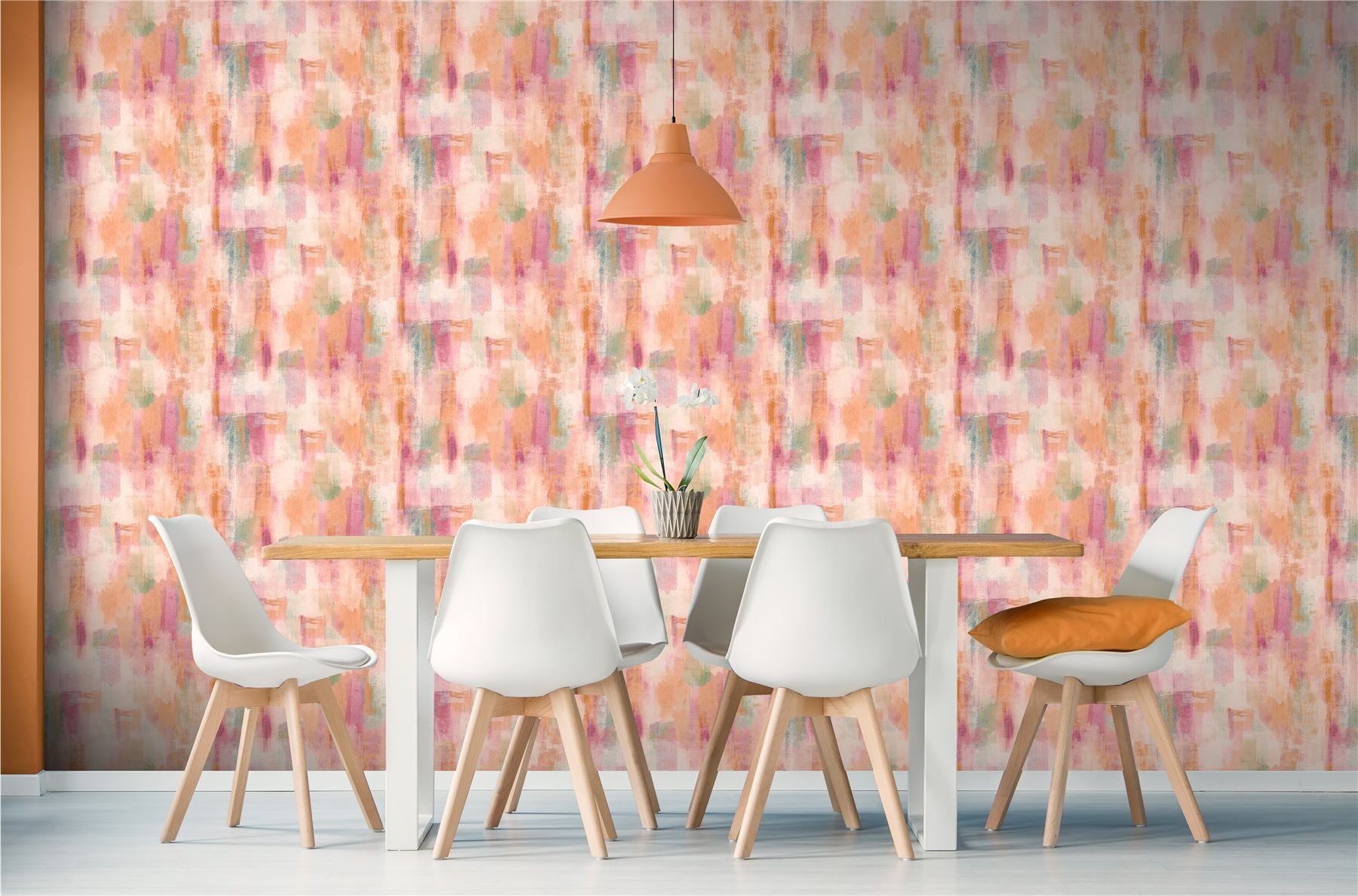 Painterly Pattern Multi Wallpaper