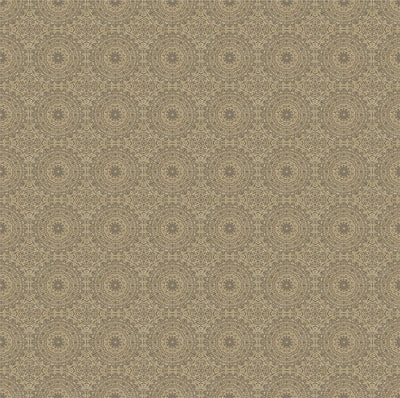 Symmetrical Chic Stone and Gold Wallpaper