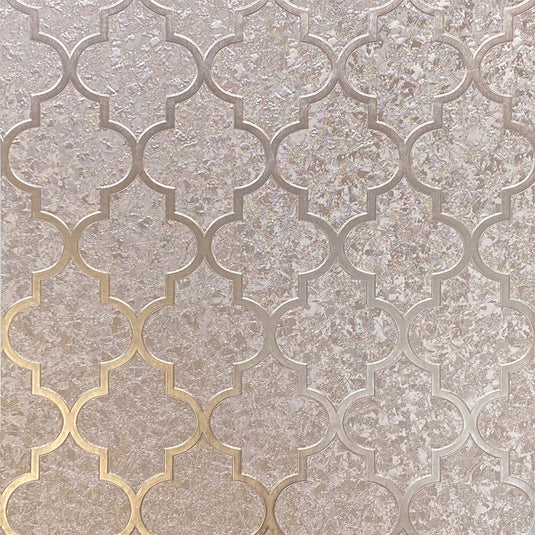 Velvet Trellis Rose Gold Wallpaper sw9