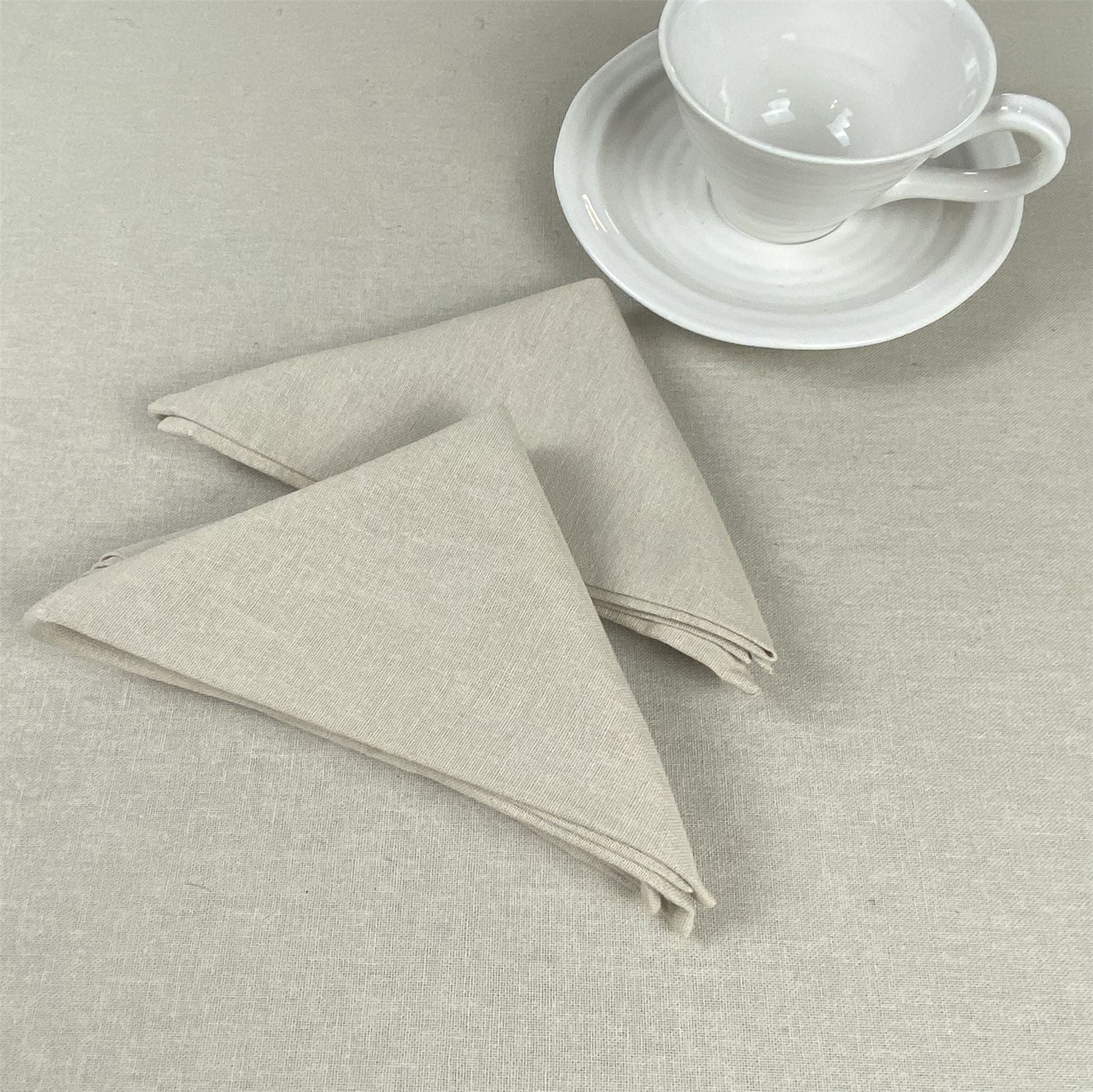 Avon 100% Cotton 45x45cm Beige Set of 2 Napkins