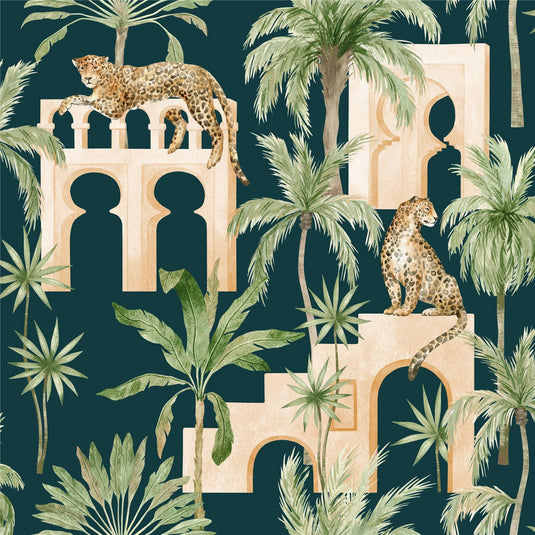Leopard Arches Wallpaper