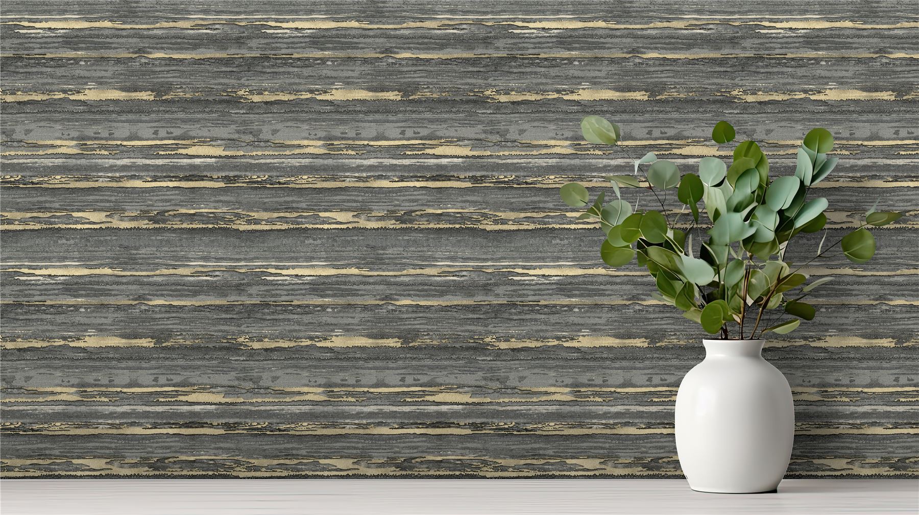 Sahara Black / Champagne Wallpaper