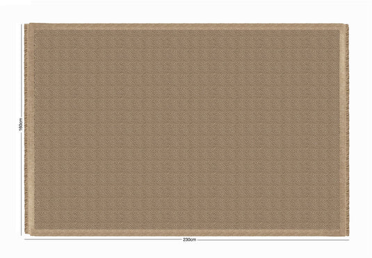 Jute Effect Herringbone 160 x 230cm Rug