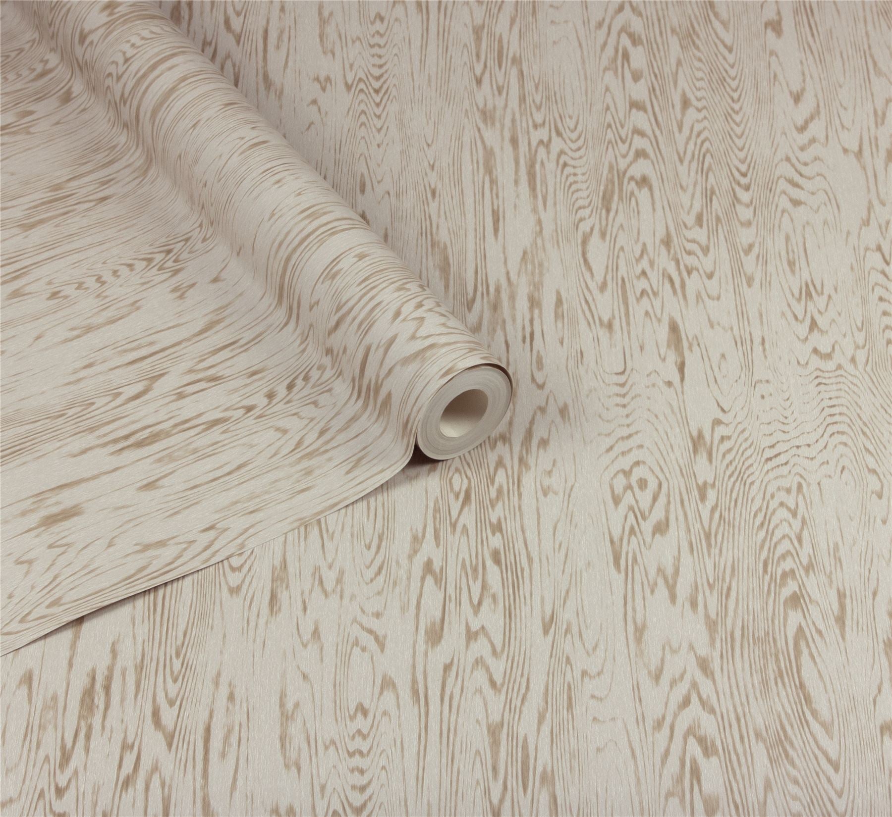 Wood Grain Neutral Wallpaper