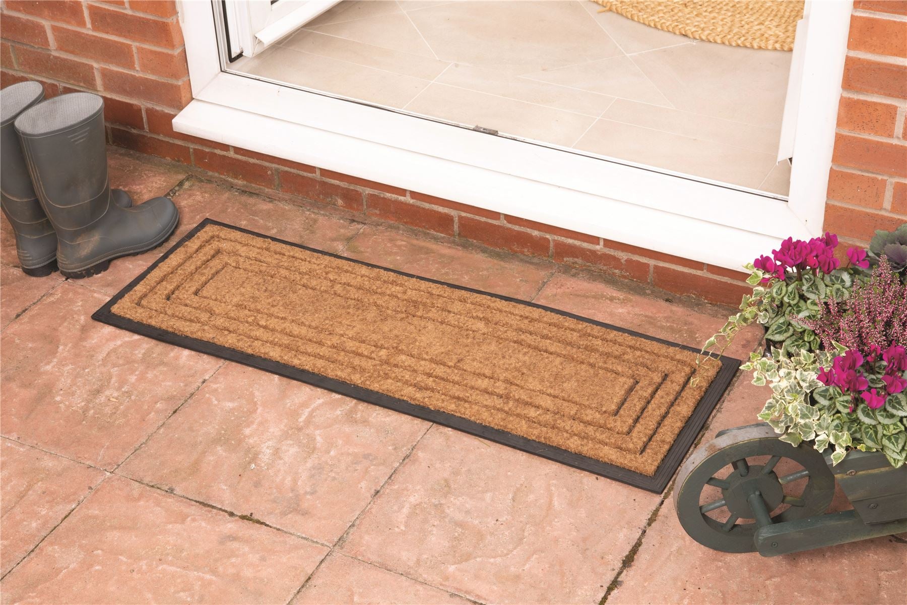 Chadderton Border Natural Doormat  40x120cm