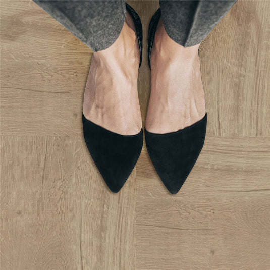 Floor Tile Wood 30.5x30.5cm Natural (10 Tiles Per Pack) - sw6