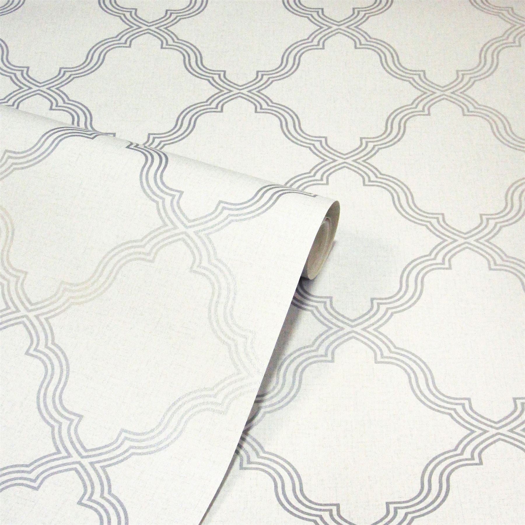 Ornate Trellis Grey sw12