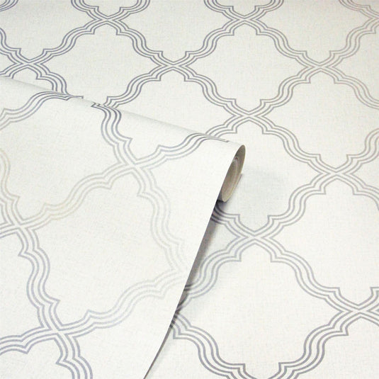 Ornate Trellis Grey sw12