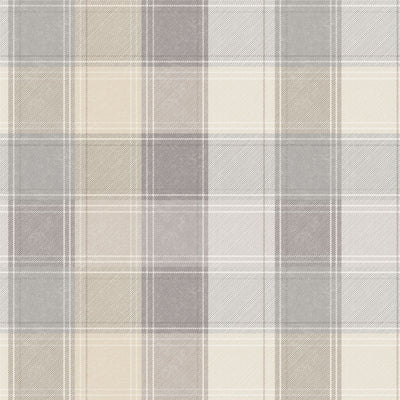 Country Check Grey Wallpaper