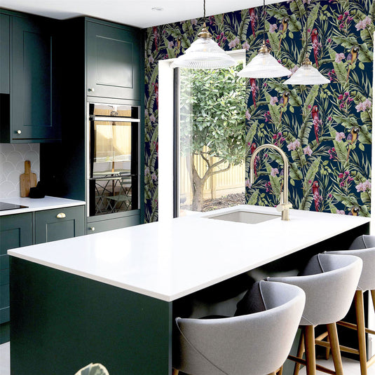 Pretty Polly Navy Multi Wallpaper sw12