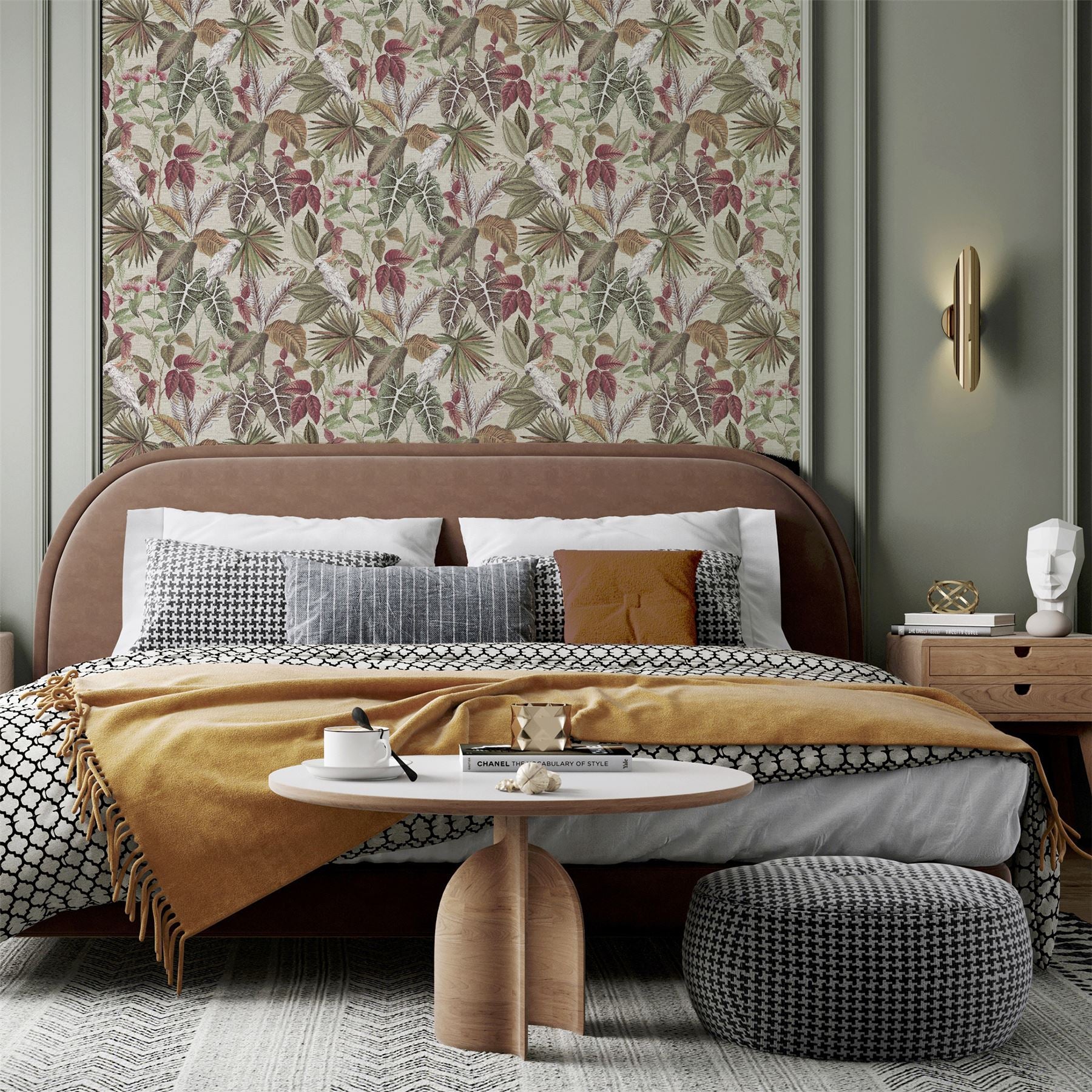 Vintage Parrot Multi Wallpaper