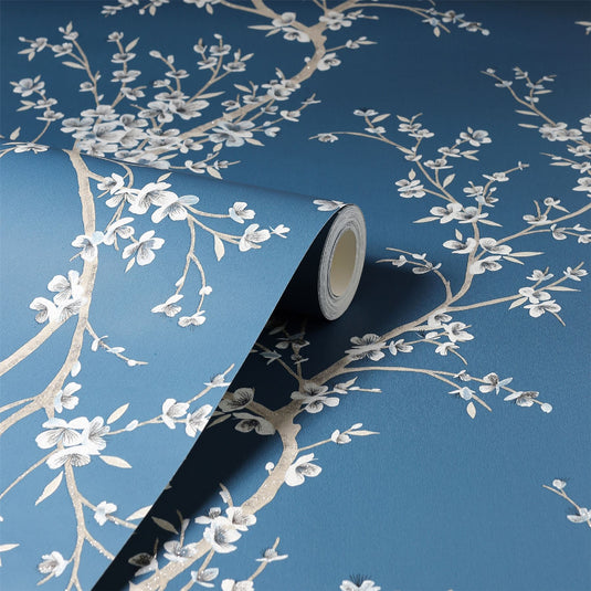 Oriental Trail Teal Wallpaper sw12
