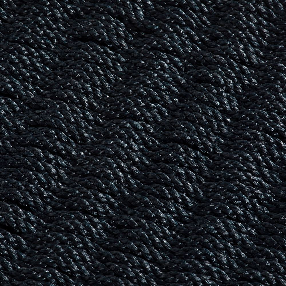 Didsbury Braided Polypropylene 55x100cm Navy Doormat