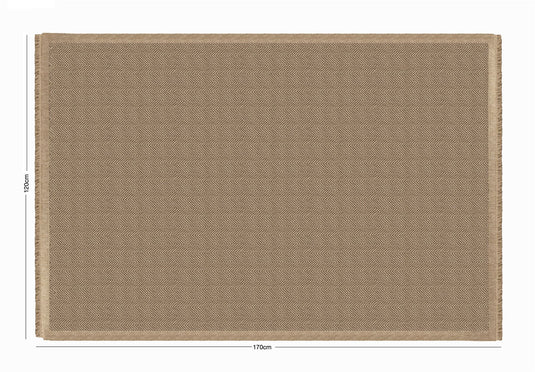 Jute Effect Herringbone 120 x 170cm Rug