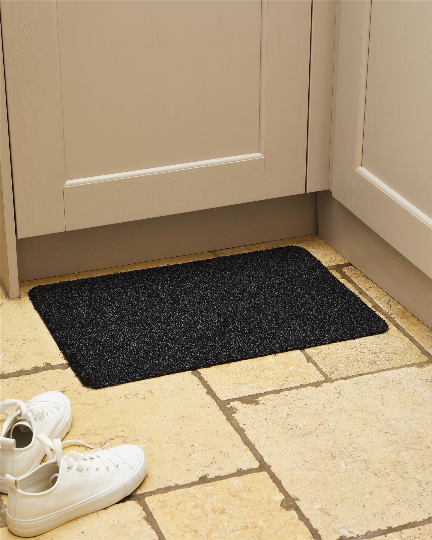 Waterloo Graphite Cotton Rich Midweight Borderless Washable Mat 40 x 60cm Graphite