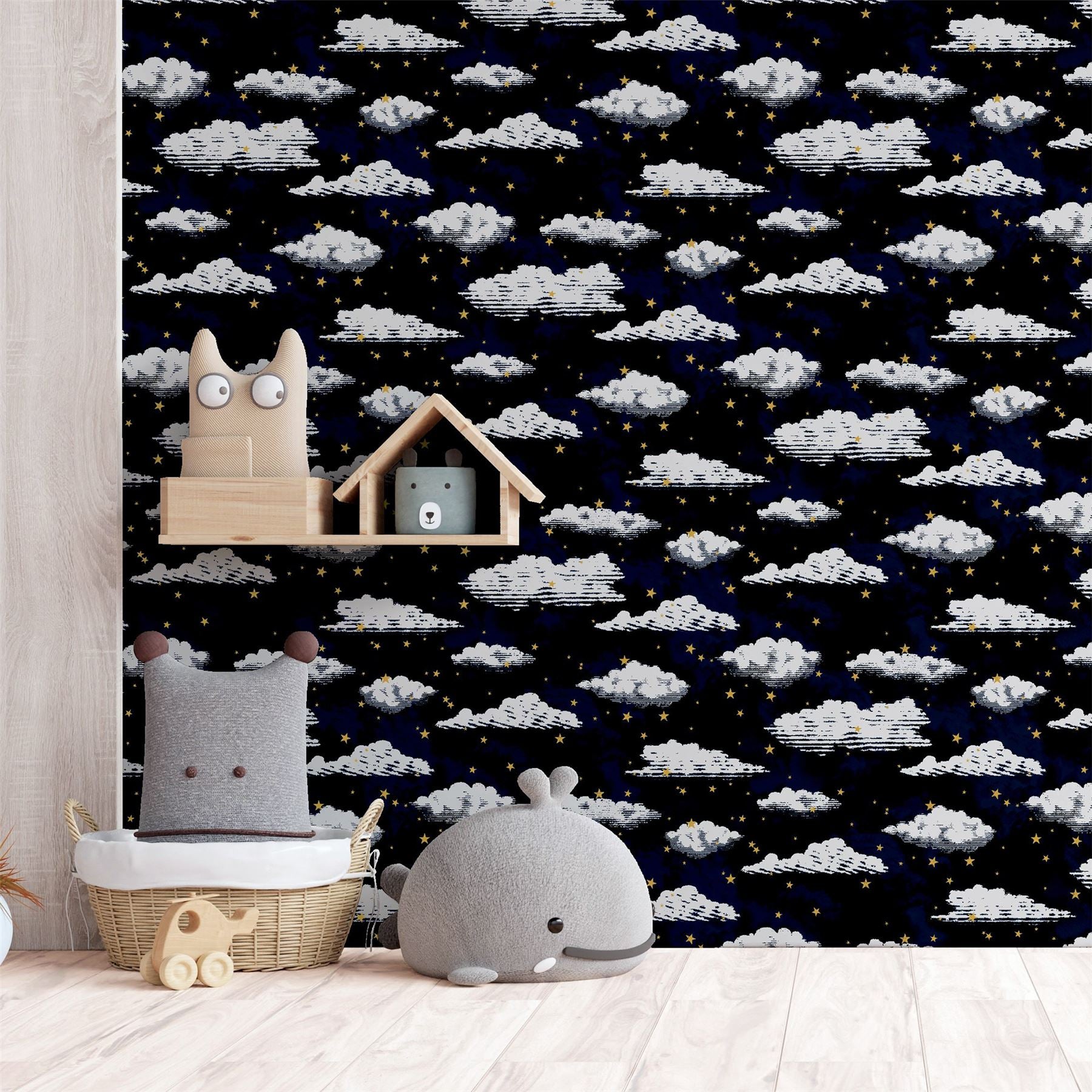 Stars And Clouds Navy sw12