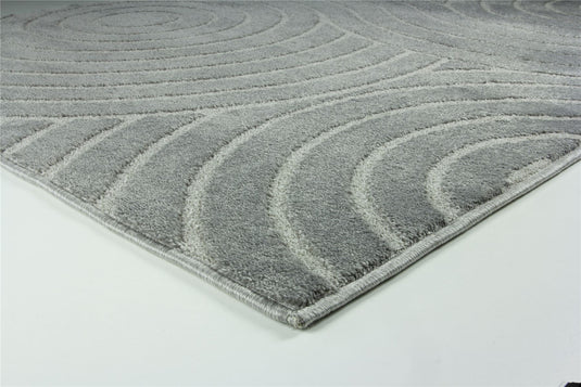 Rhythm Sculpt Grey 120 x 170cm Rug