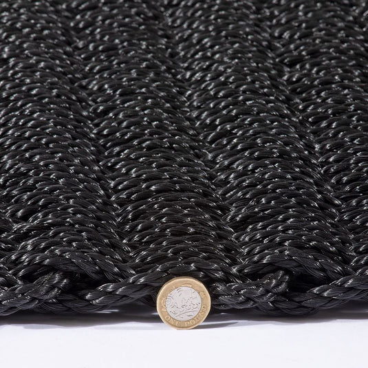 Didsbury Braided Polypropylene 45x75cm Charcoal Doormat