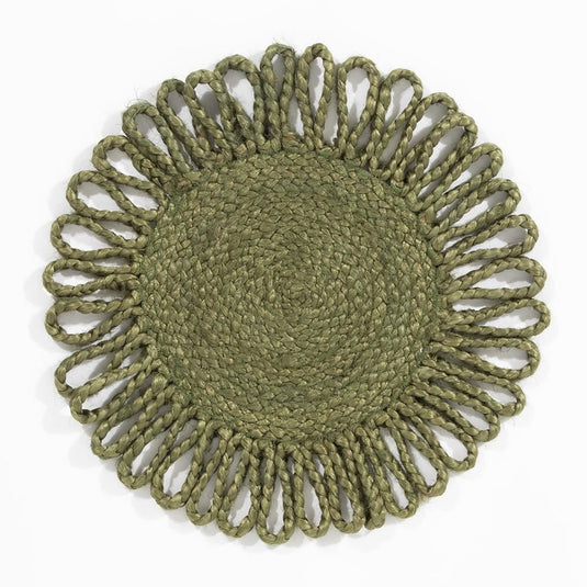 Thames Jute Star 36x36cm Olive Set of 2 Placemats