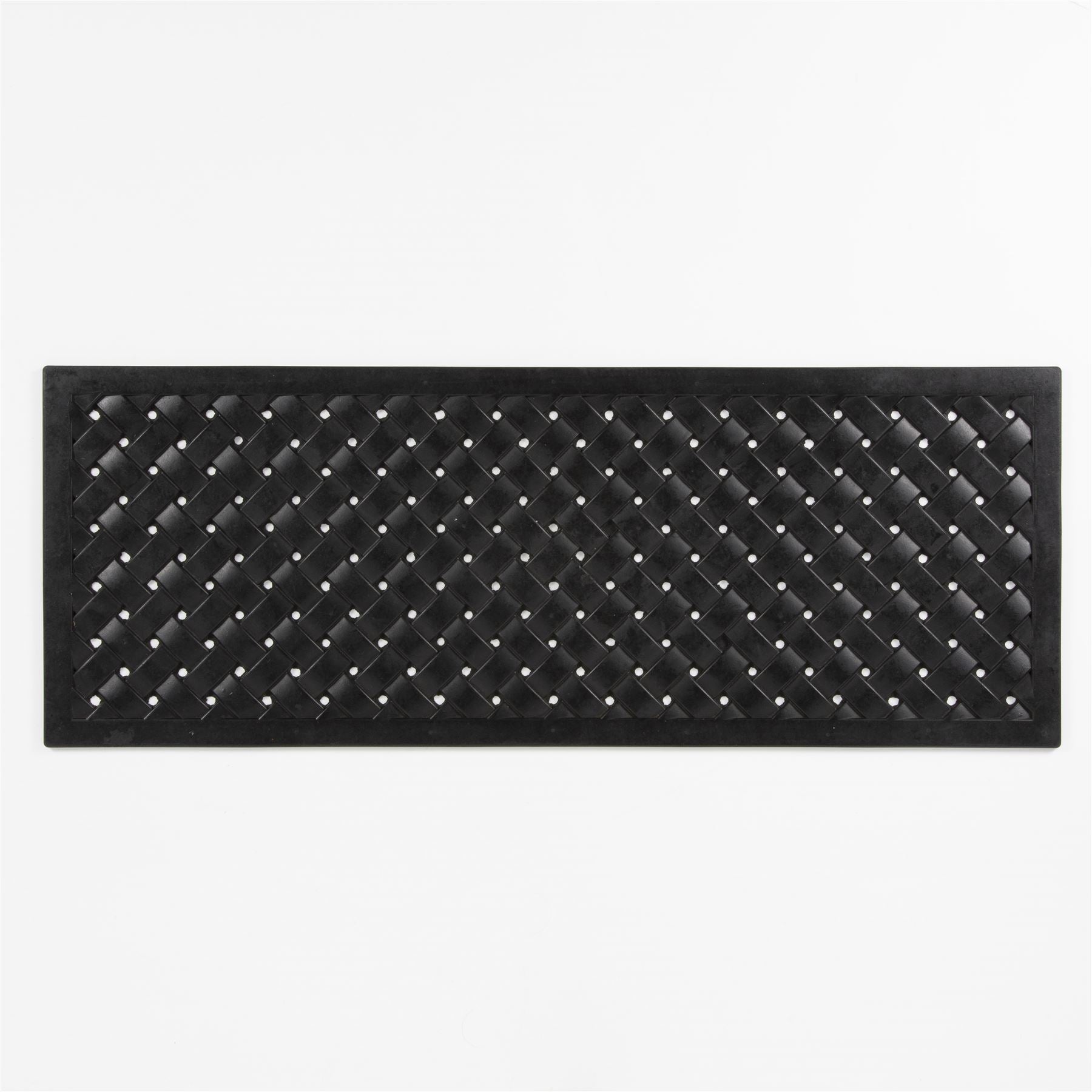 Reddish Rubber Lattice 45x120cm Doormat