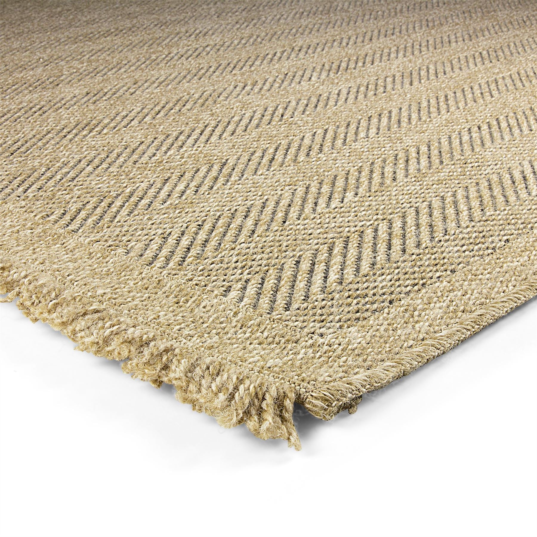 Jute Effect Herringbone 60 x 230cm Runner