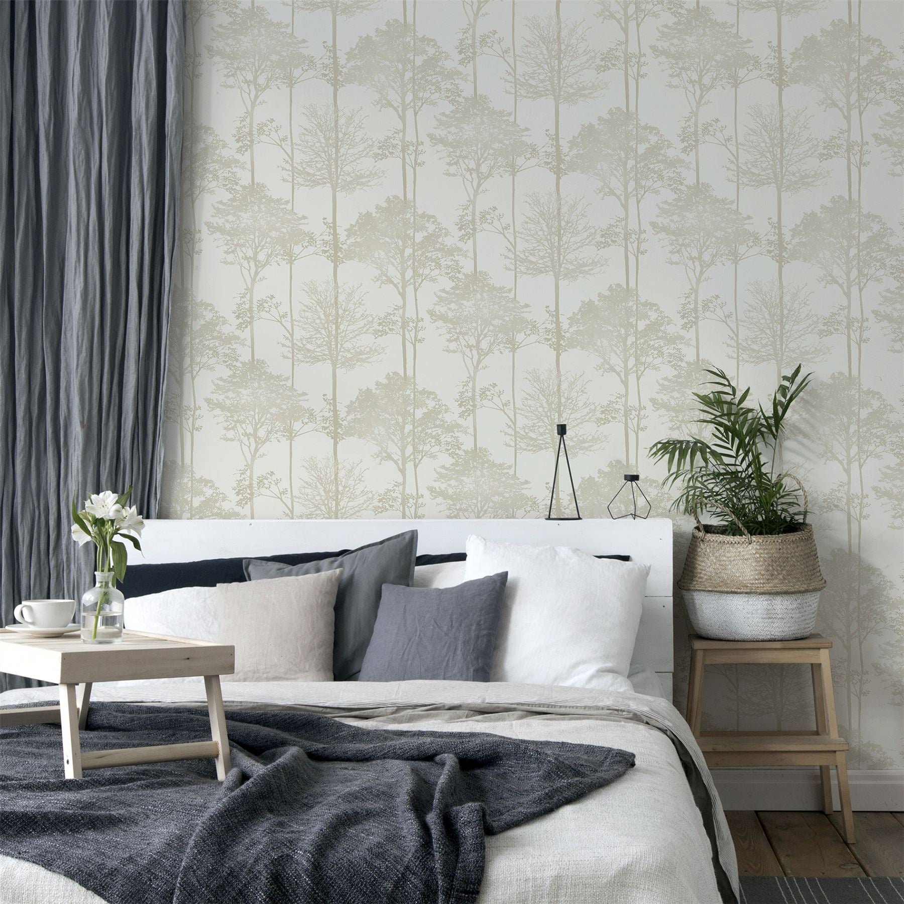 Stardust Tree Neutral Wallpaper sw12