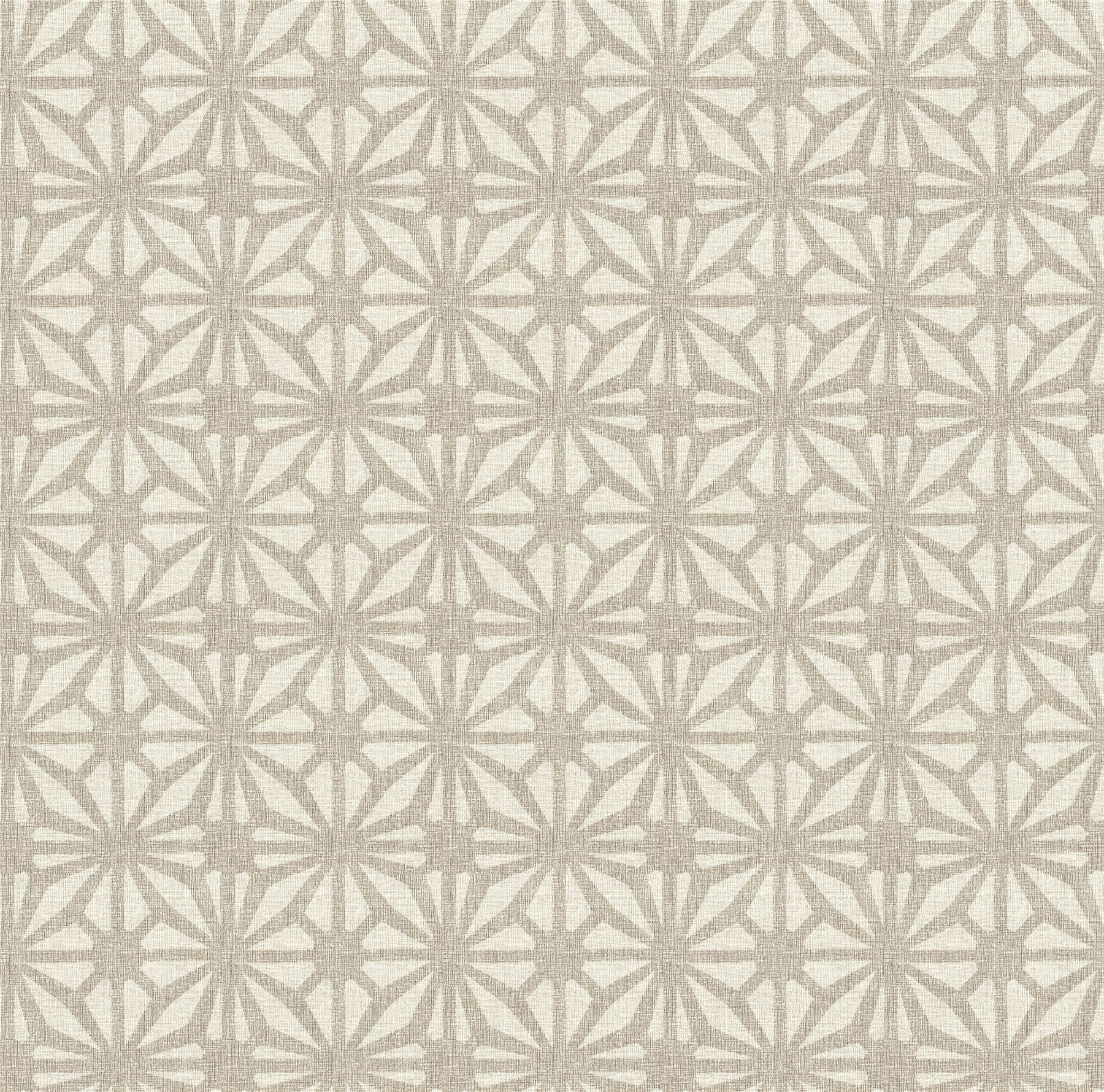 Moorish Mosaic Warm Grey/Silver Wallpaper
