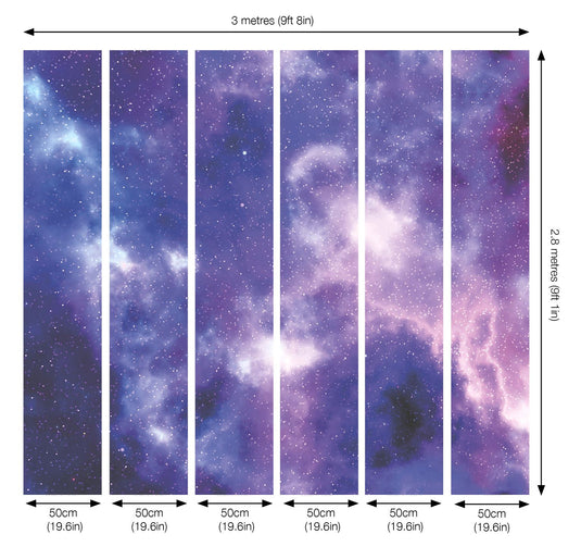 Space Nebular Mural 3 x 2.8m sw12