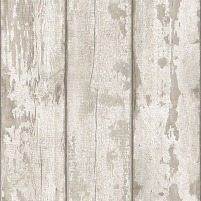 White Washed Wood Wallpaper