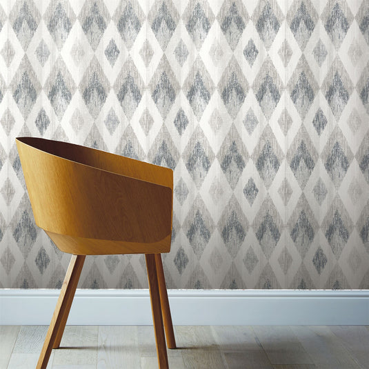 Scandi Diamond Silver Wallpaper sw12