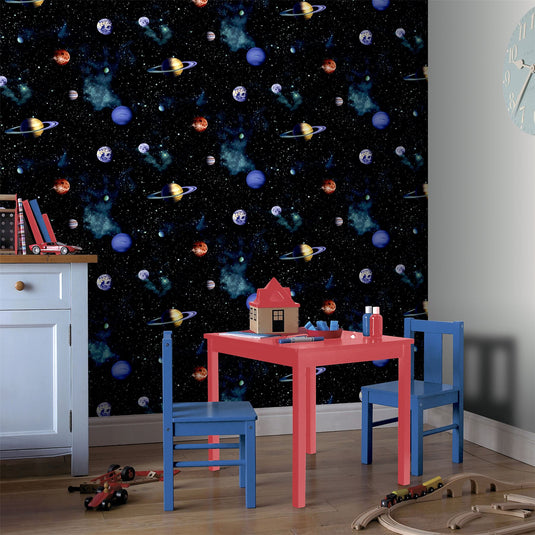 Cosmos Charcoal Wallpaper sw12