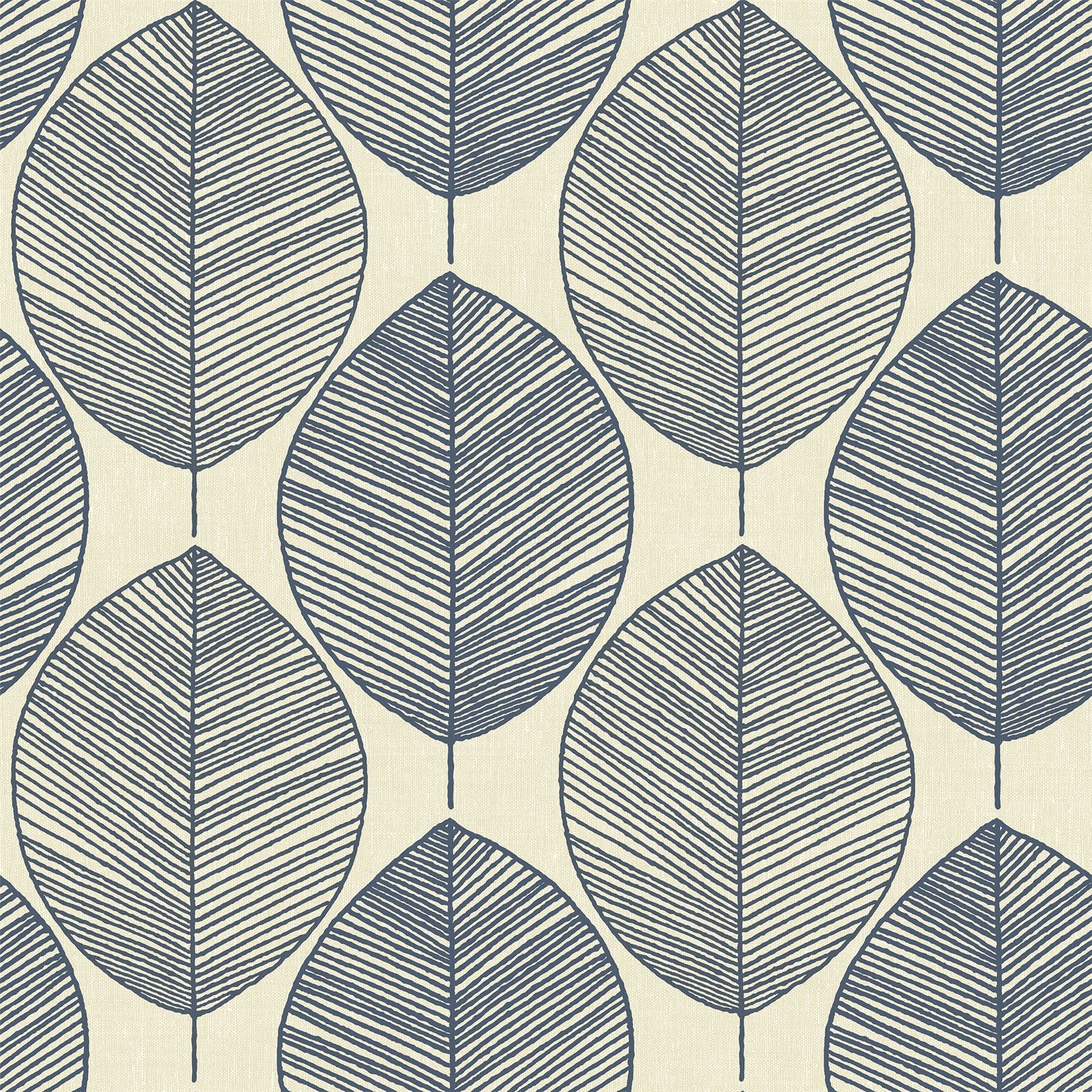 Leaves Blue Wallpaper