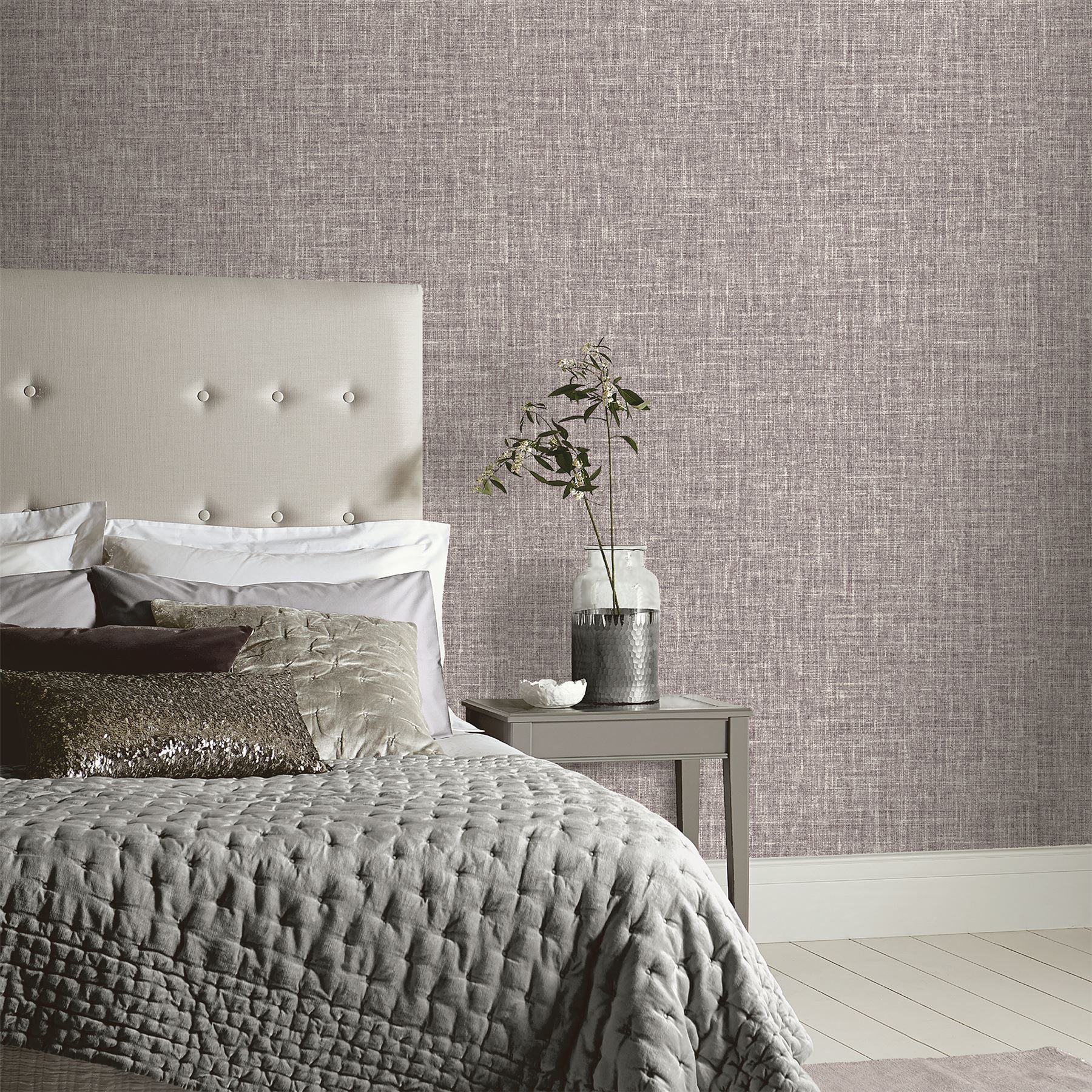 Luxe Hessian Mink Wallpaper Luxe Hessian Mink Wallpaper