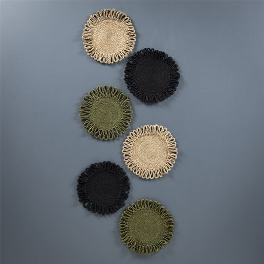 Thames Jute Star 36x36cm Natural Set of 2 Placemats
