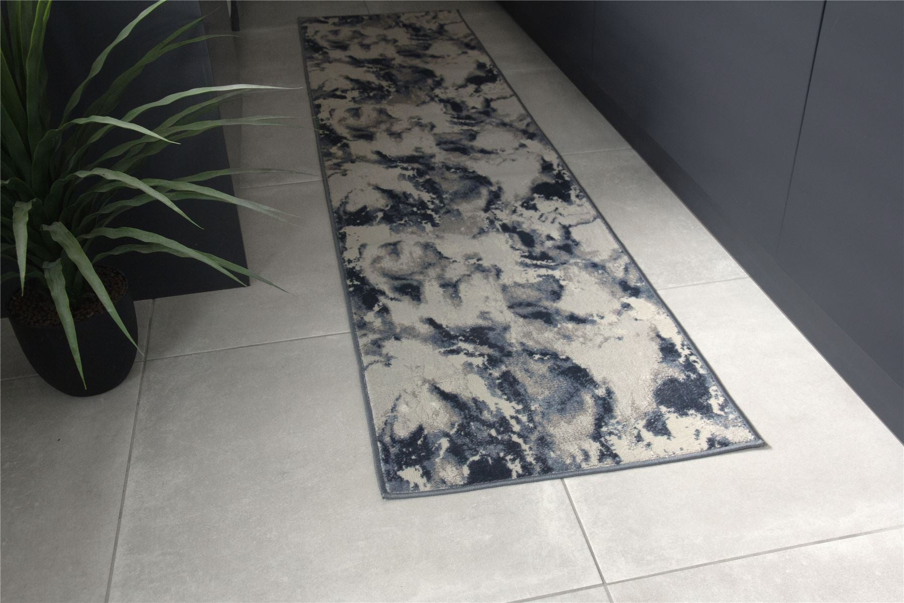 Muse Bahia Marble Navy 60 x 230cm Runner