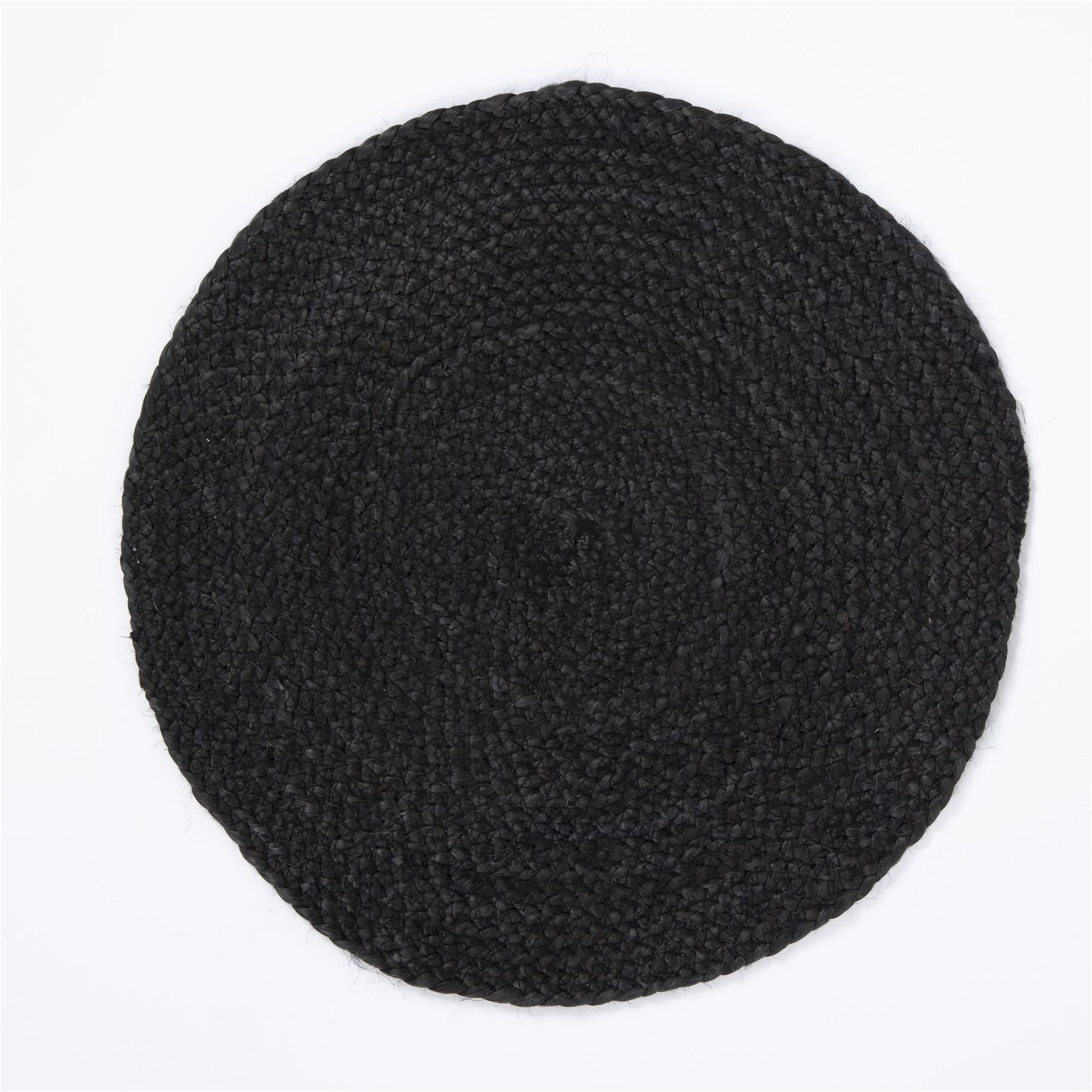Ure Jute Rope 38x38cm Black Set of 2 Placemats with Tie
