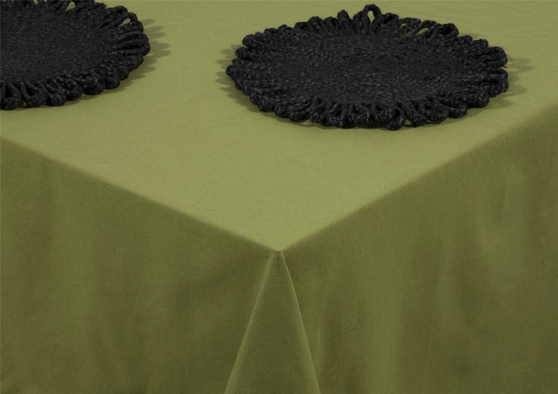 Avon 100% Cotton 240x140cm Olive Tablecloth