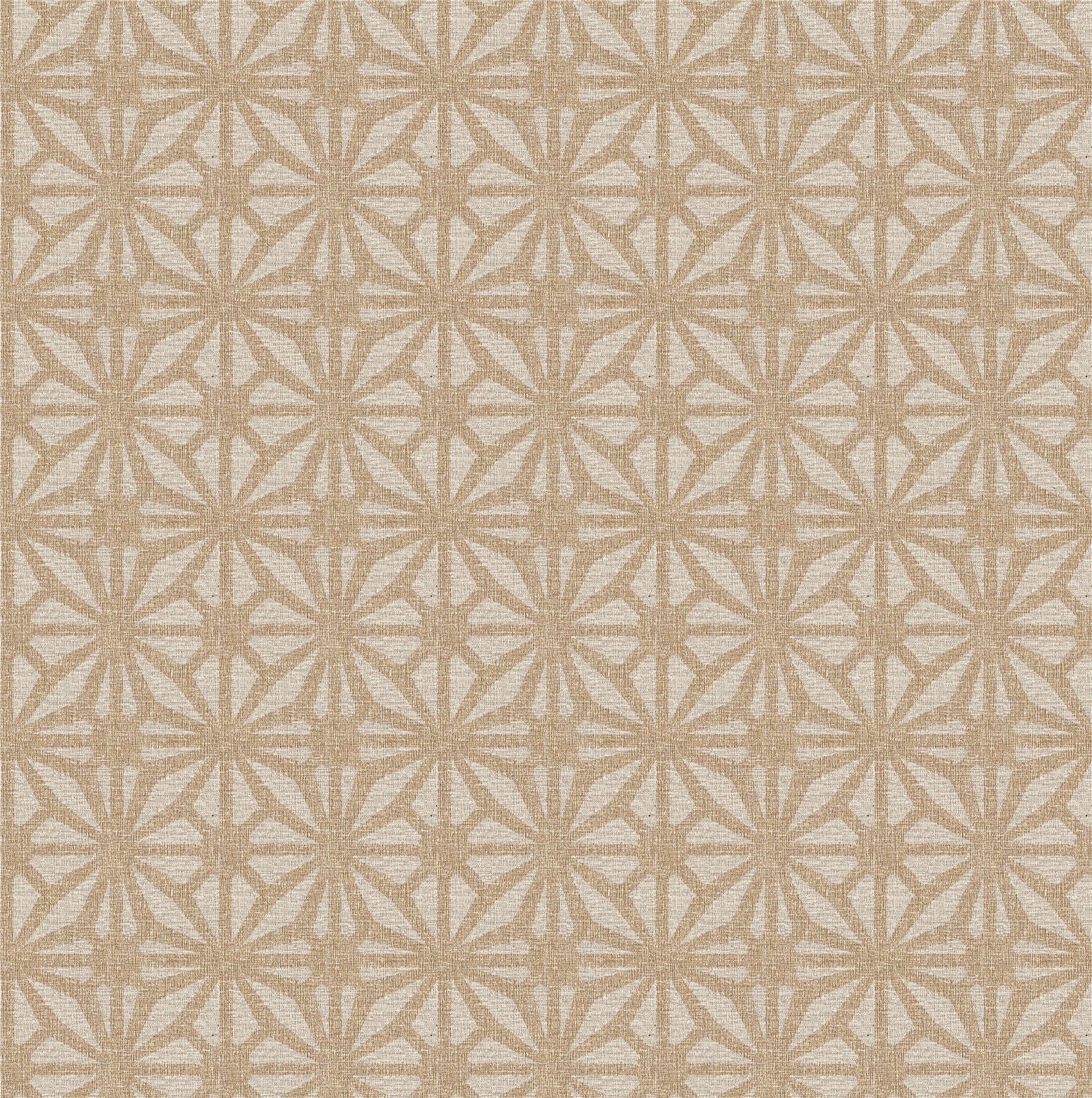 Moorish Mosaic Taupe and Gold Wallpaper