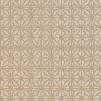 Moorish Mosaic Taupe and Gold Wallpaper