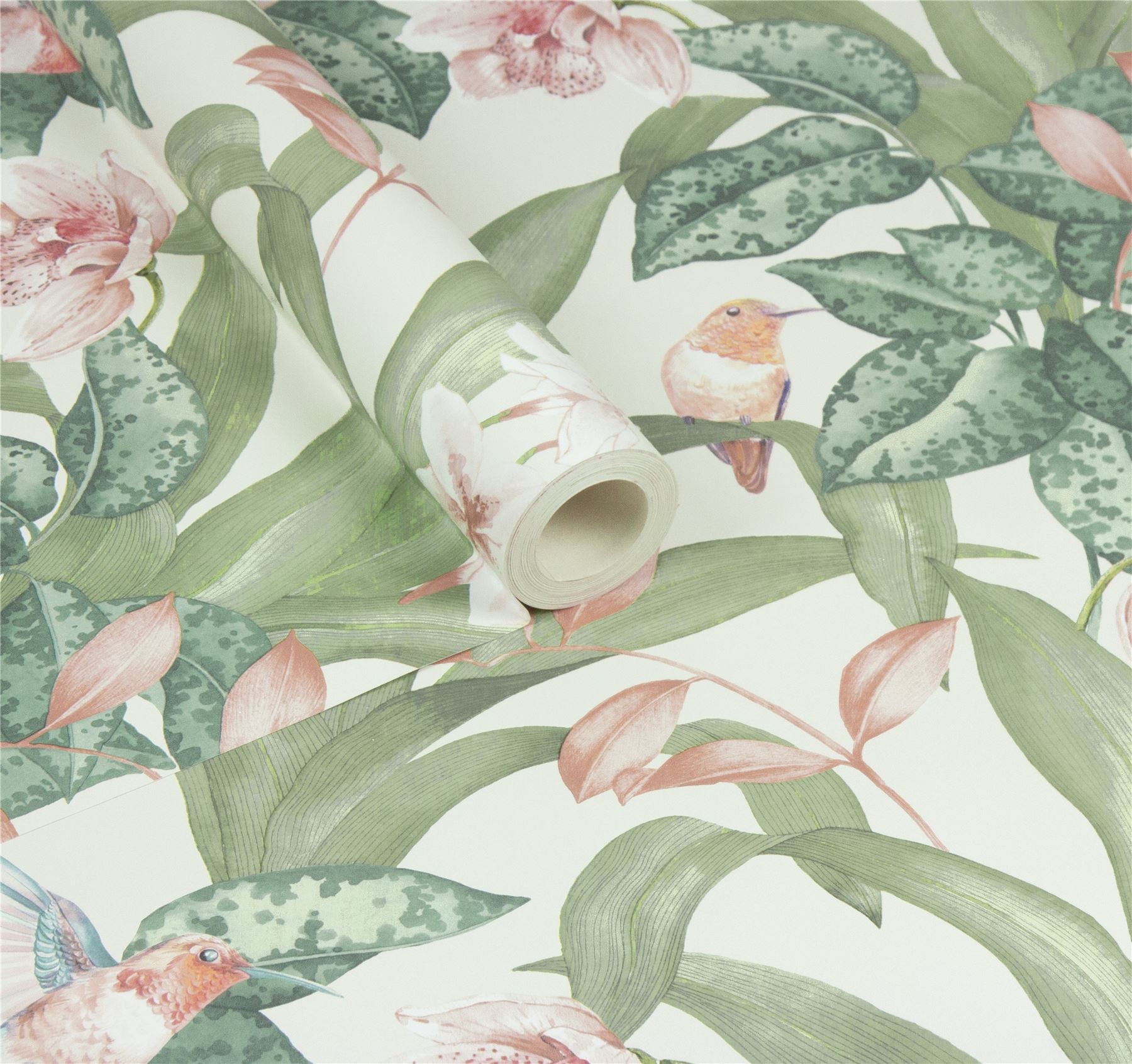 Pretty Botanical Neutral Wallpaper