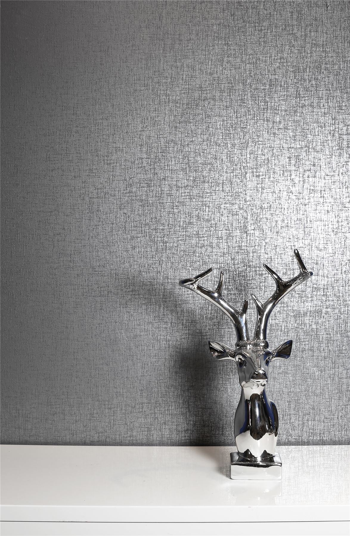 Kashmir Texture Gunmetal Wallpaper sw12