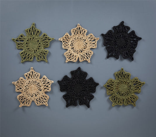 Severn Jute Star 36x36cm Olive Set of 2 Placemats