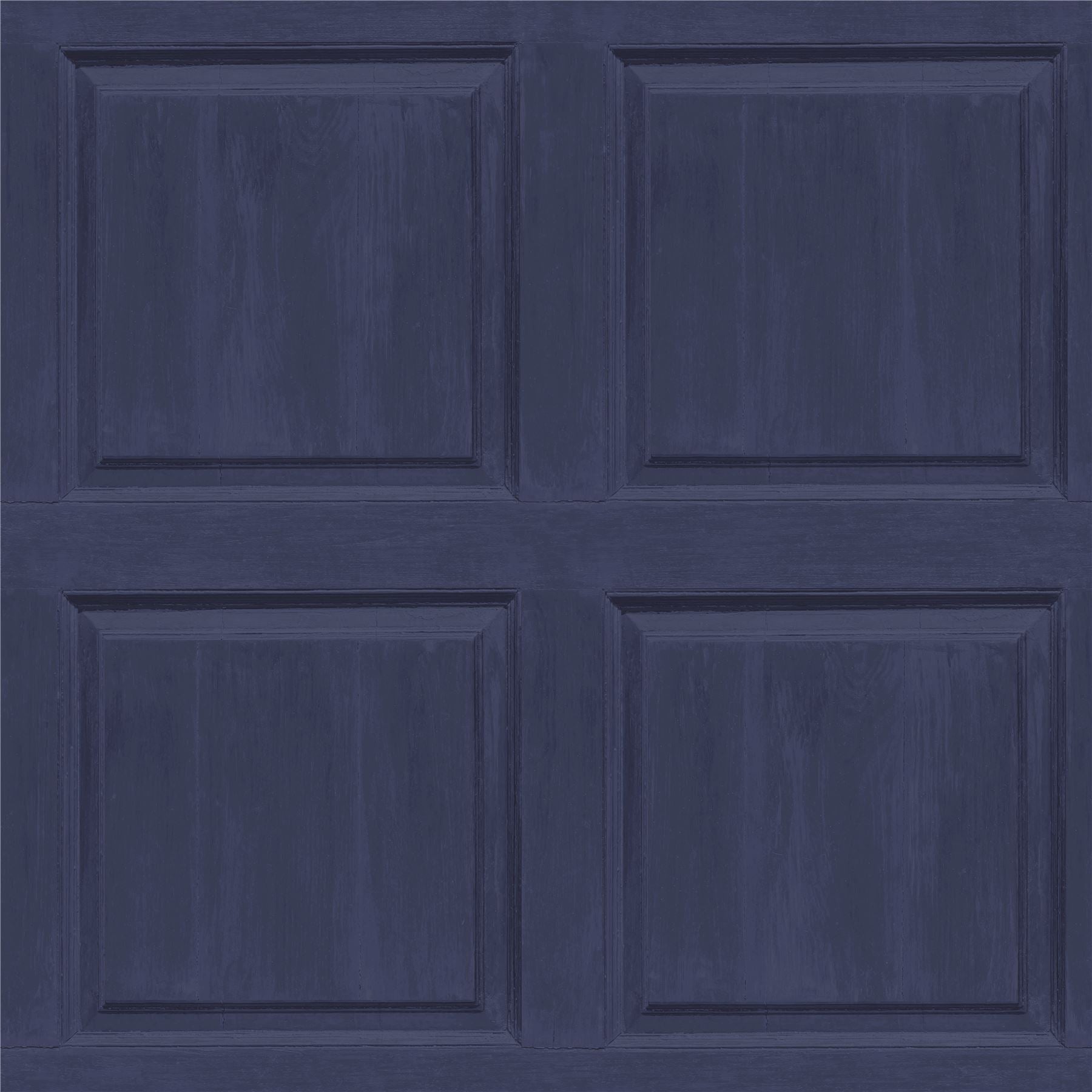 Washed Panel Navy Wallpaper
