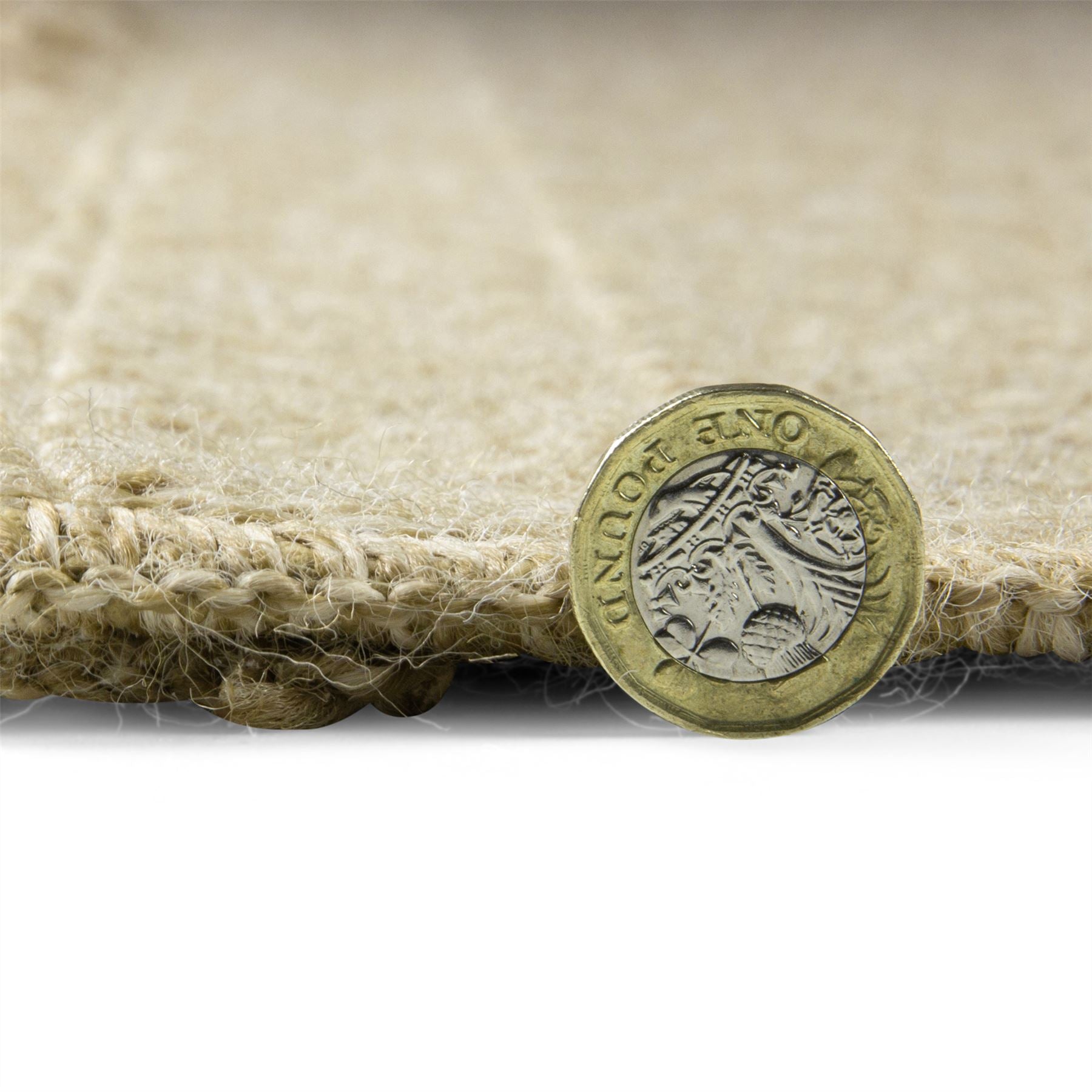 Jute Effect Herringbone 60 x 230cm Runner