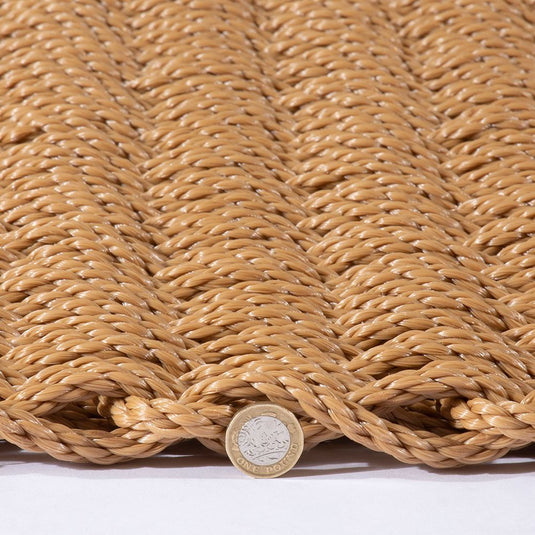 Didsbury Braided Polypropylene 45x75cm Beige Doormat