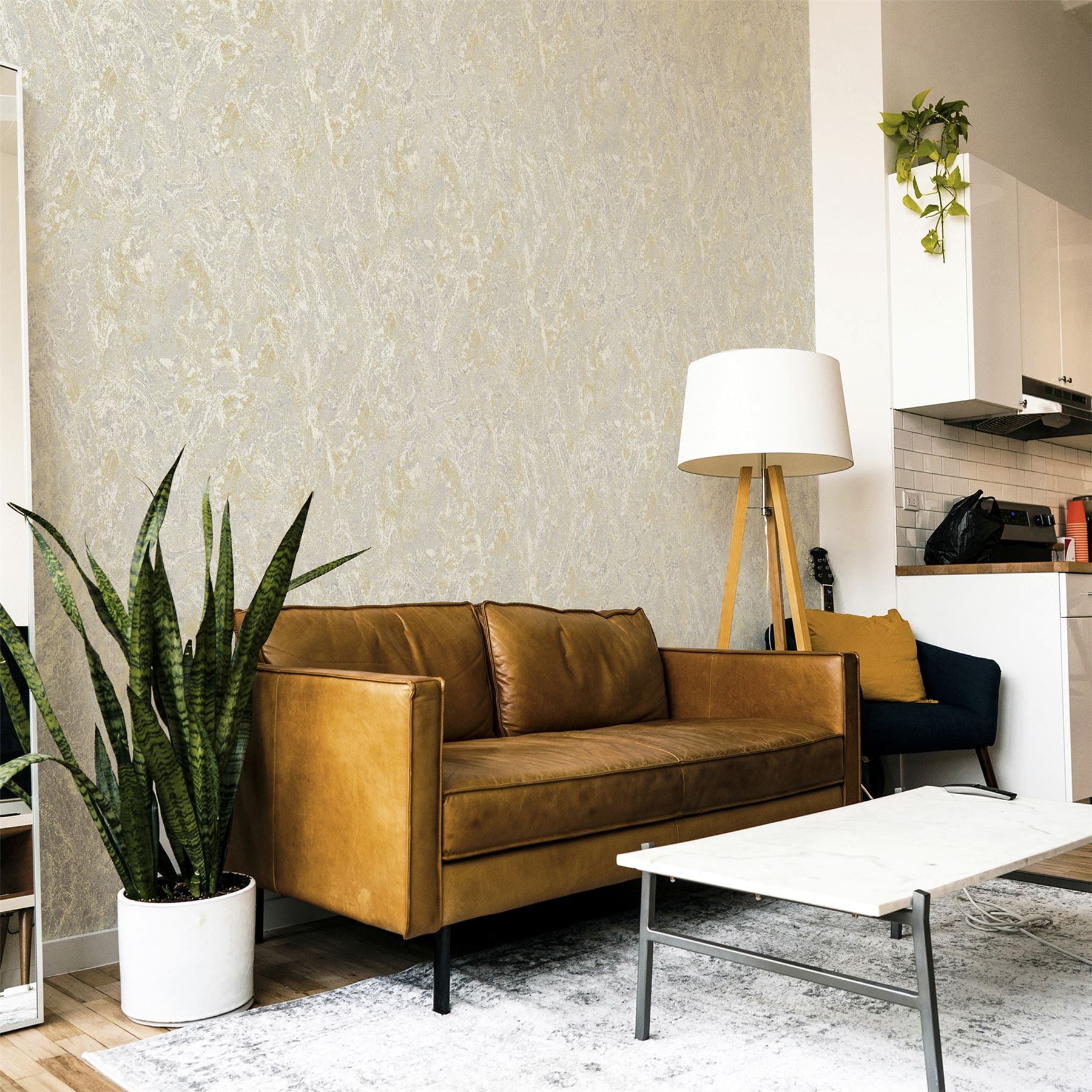 Marble Patina Soft Gold Wallpaper