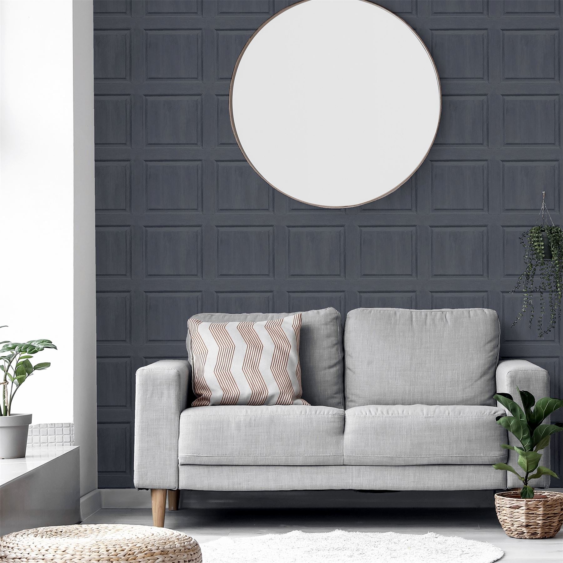 Washed Panel Wallpaper