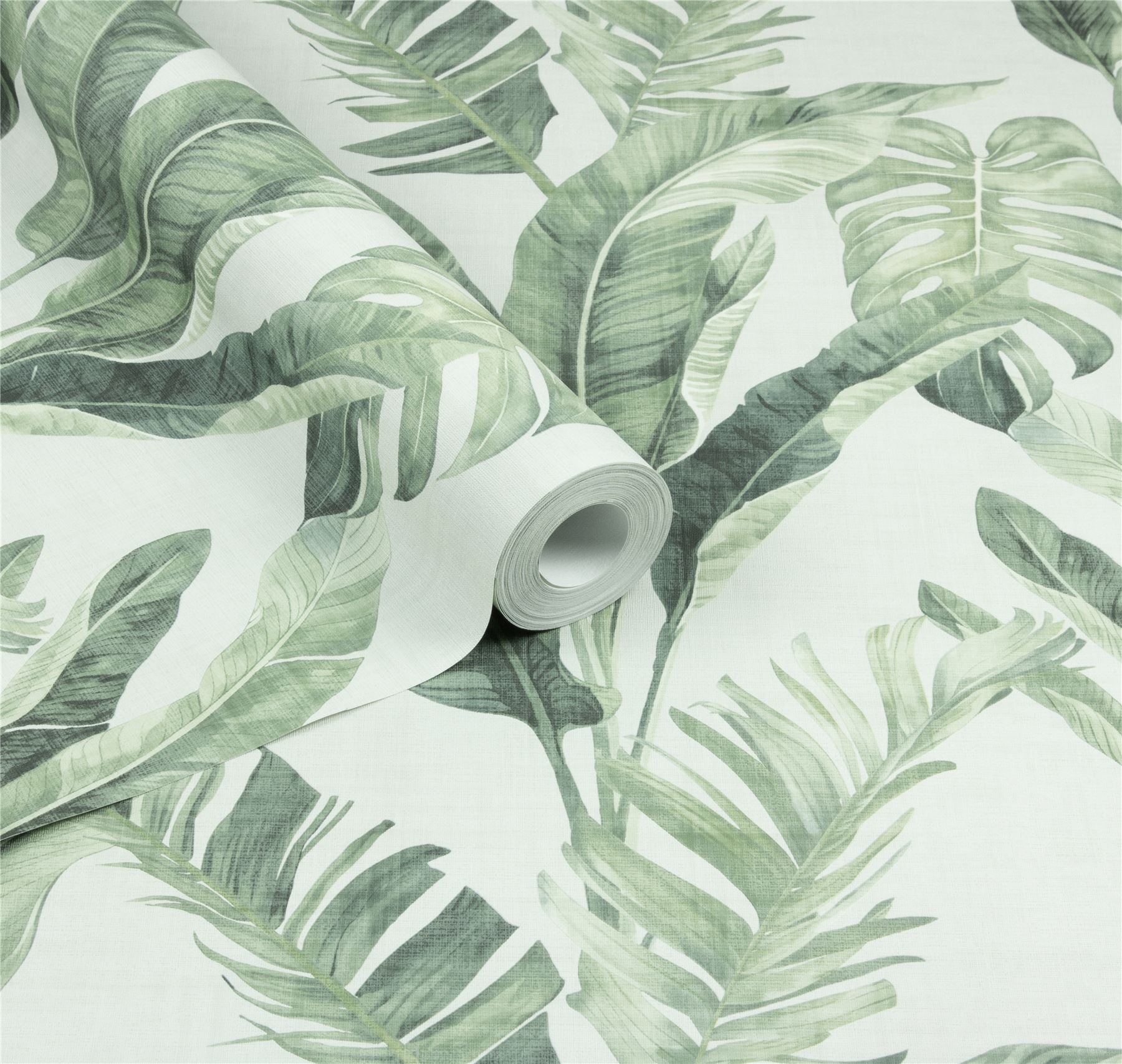 Palm Springs Natural Green Wallpaper