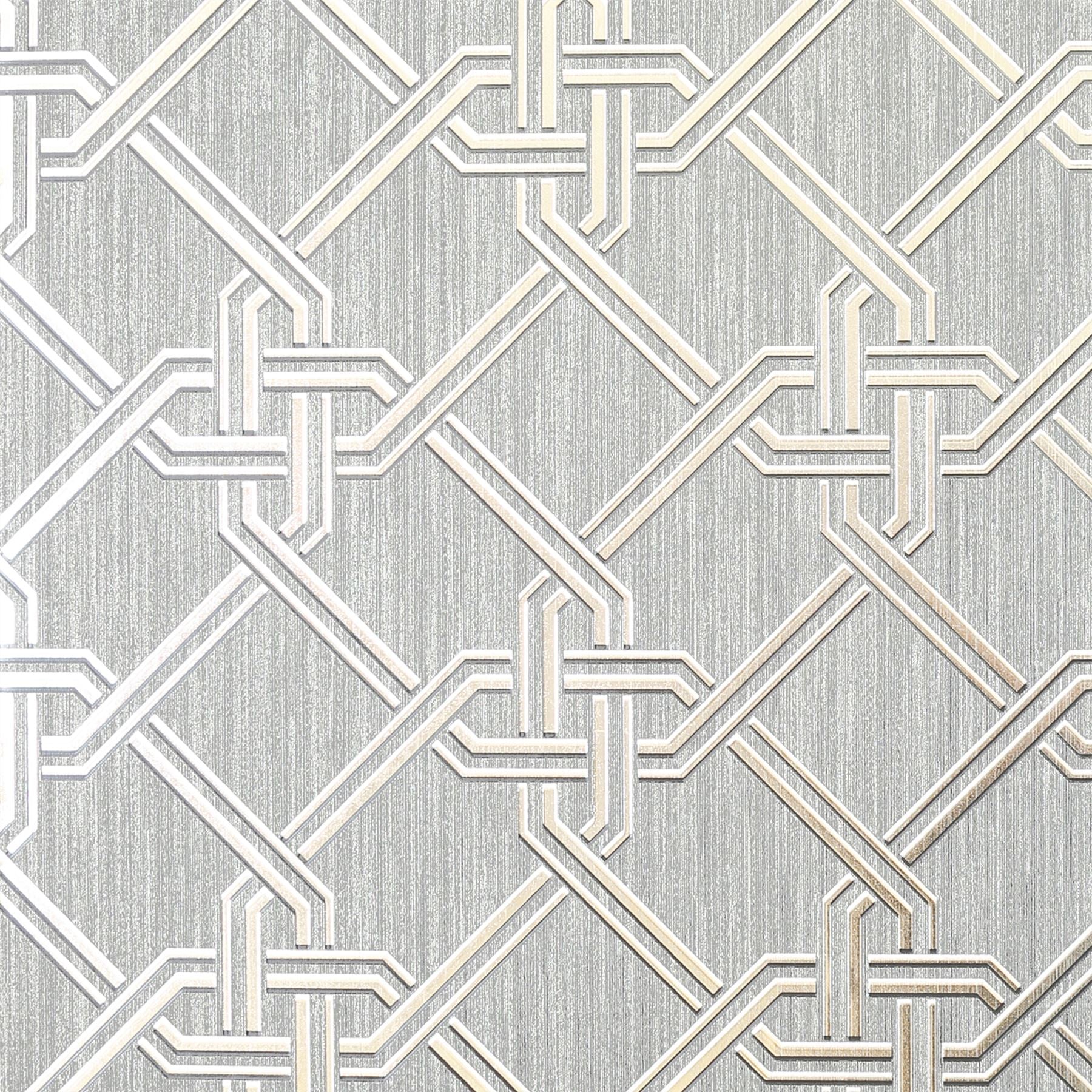 Gianni Foil Silver Wallpaper sw9