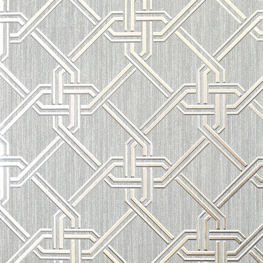 Gianni Foil Silver Wallpaper sw9